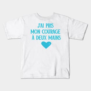 Addiction Recovery Sober Turquoise Ribbon Inspirational Gift Kids T-Shirt